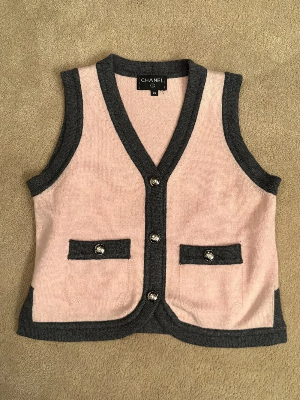 Chanel Cashmere Sweater Vest